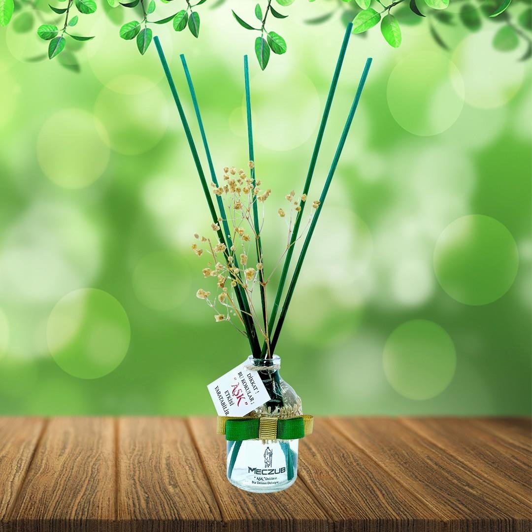 50 ml Silindir Bambu Çubuklu Oda Kokuları Reed Diffuser Oda Parfümü Ortam Kokusu