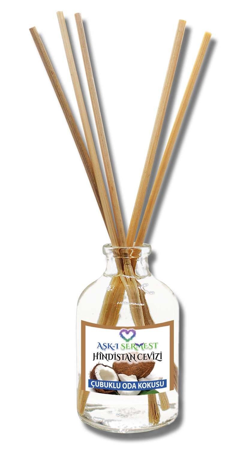 50 ml Silindir Bambu Çubuklu Oda Kokuları Reed Diffuser Oda Parfümü Ortam Kokusu