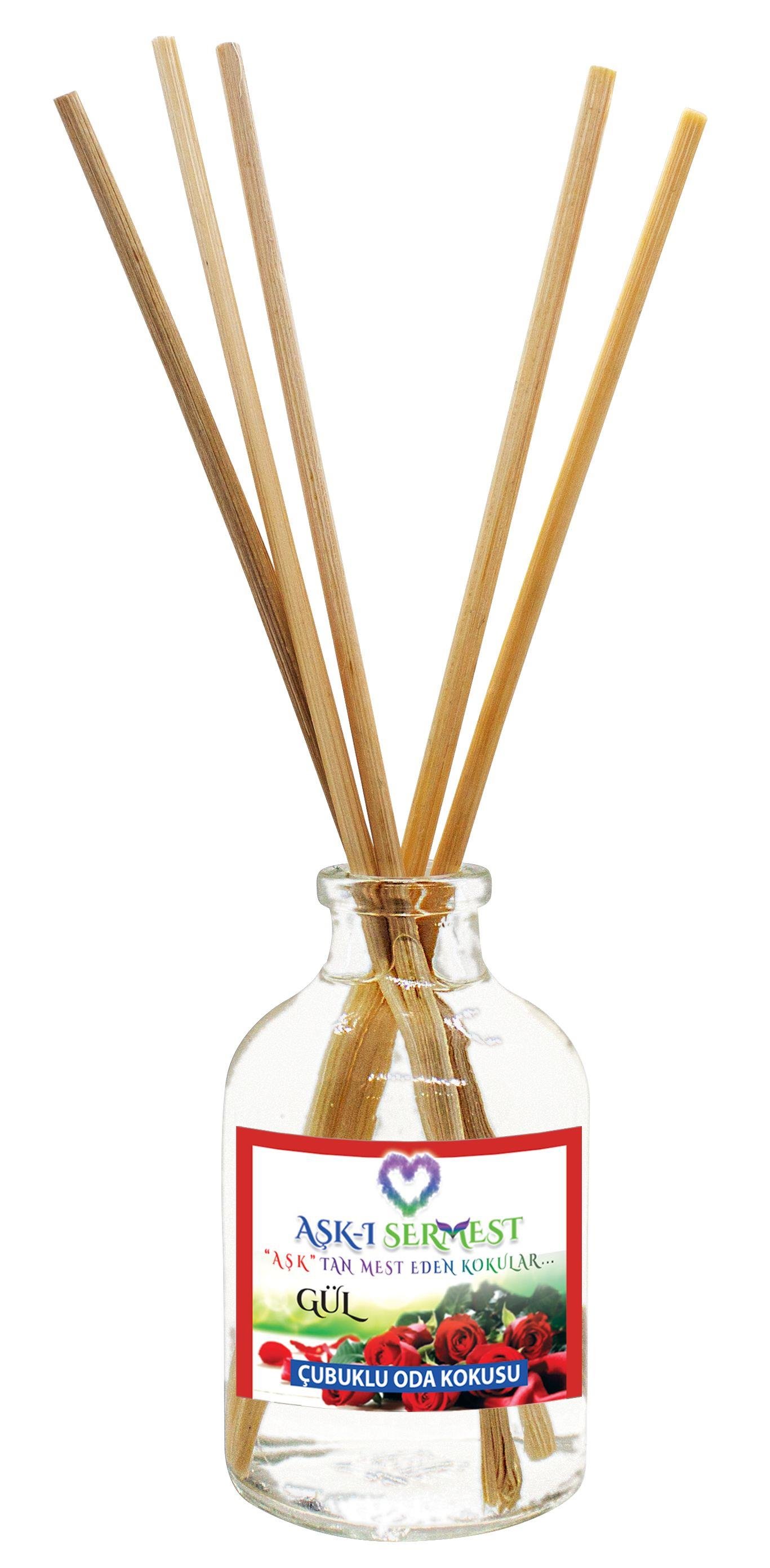 50 ml Silindir Bambu Çubuklu Oda Kokuları Reed Diffuser Oda Parfümü Ortam Kokusu