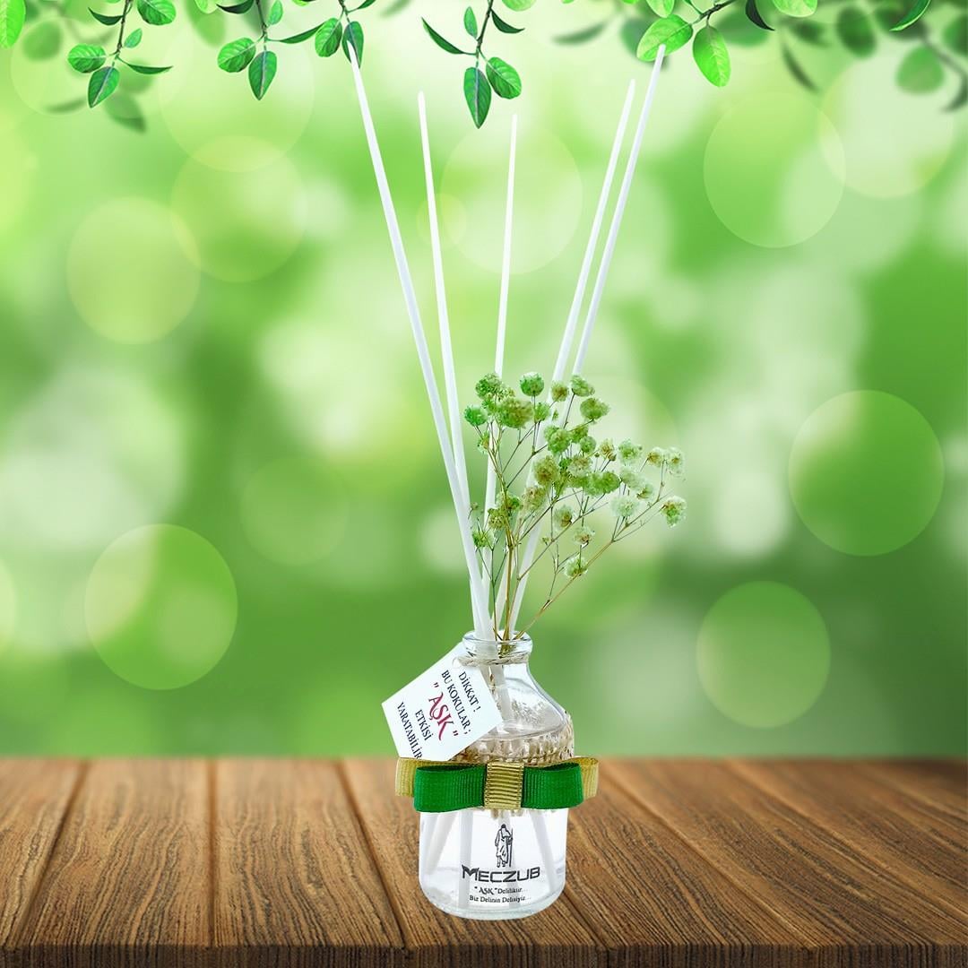 50 ml Silindir Bambu Çubuklu Oda Kokuları Reed Diffuser Oda Parfümü Ortam Kokusu