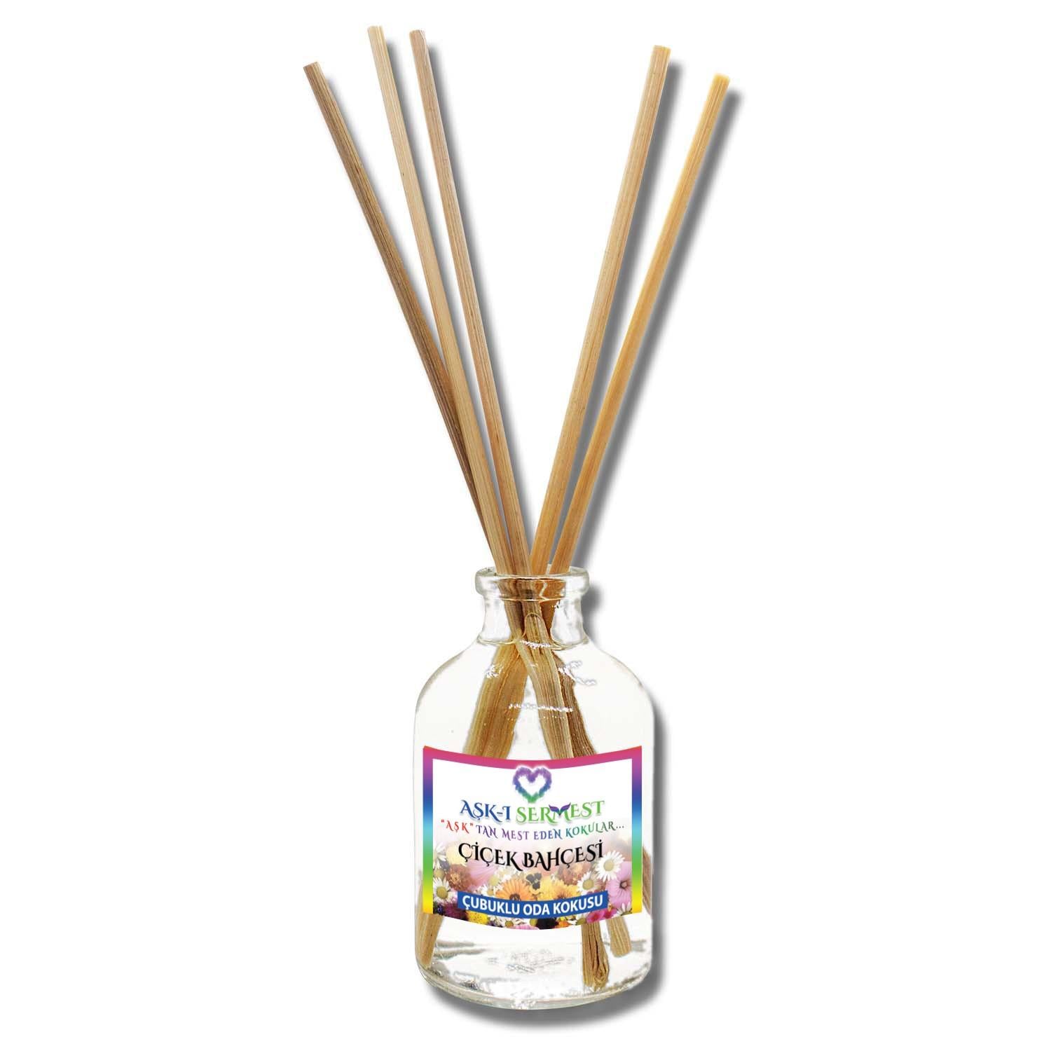 50 ml Silindir Bambu Çubuklu Oda Kokuları Reed Diffuser Oda Parfümü Ortam Kokusu