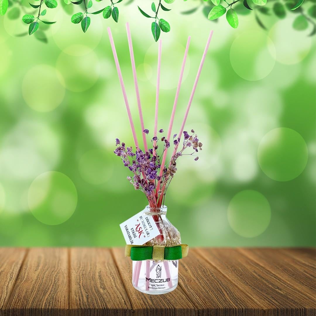 50 ml Silindir Bambu Çubuklu Oda Kokuları Reed Diffuser Oda Parfümü Ortam Kokusu