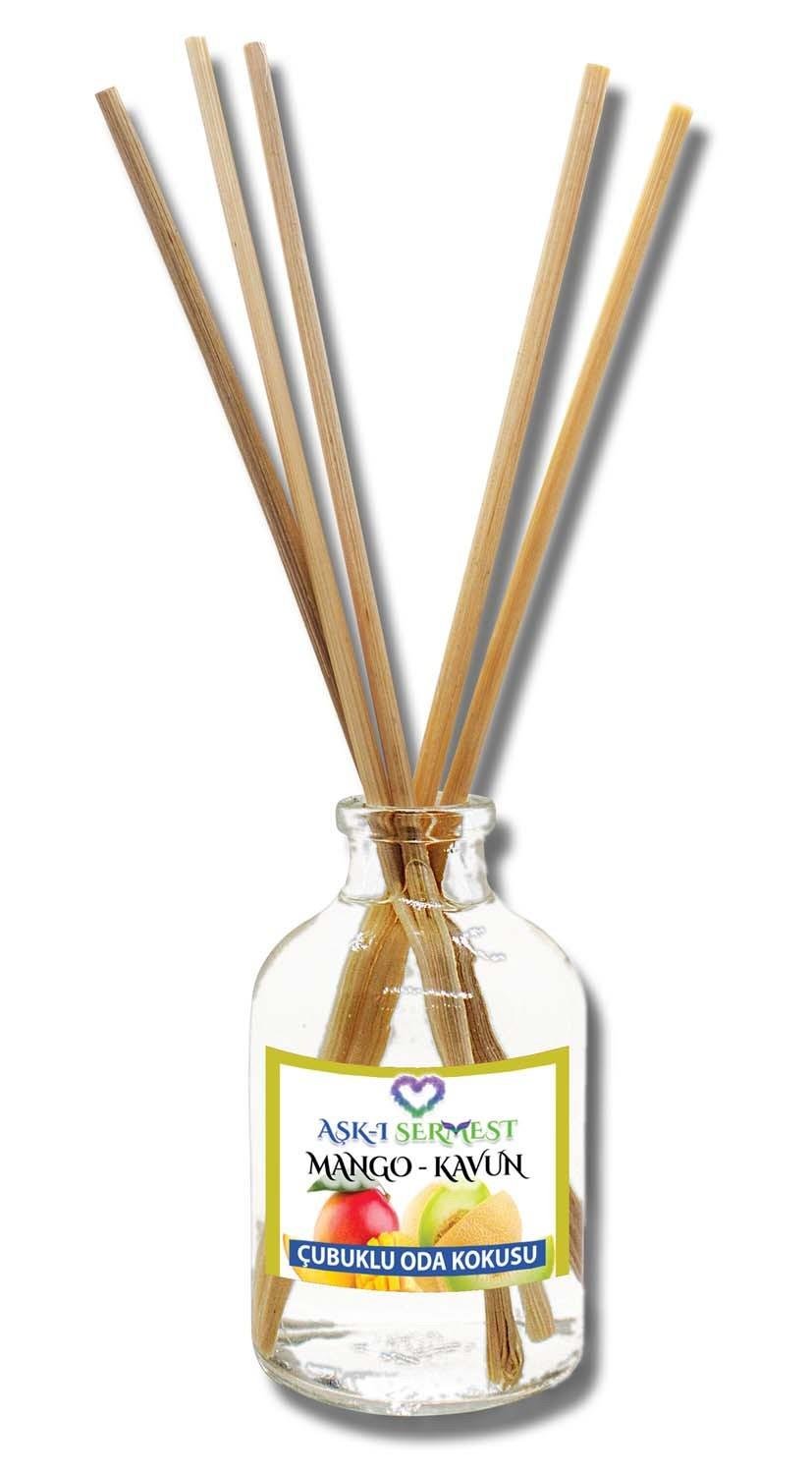 50 ml Silindir Bambu Çubuklu Oda Kokuları Reed Diffuser Oda Parfümü Ortam Kokusu