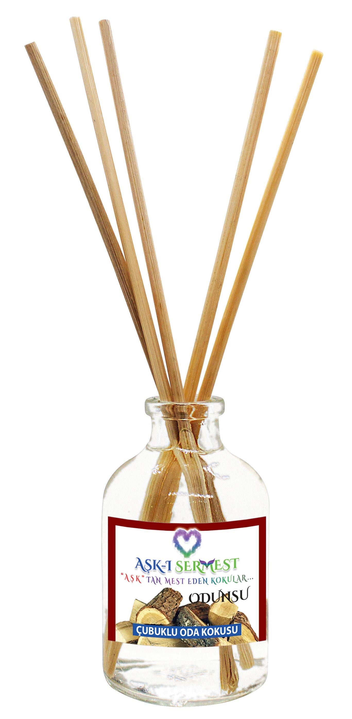 50 ml Silindir Bambu Çubuklu Oda Kokuları Reed Diffuser Oda Parfümü Ortam Kokusu
