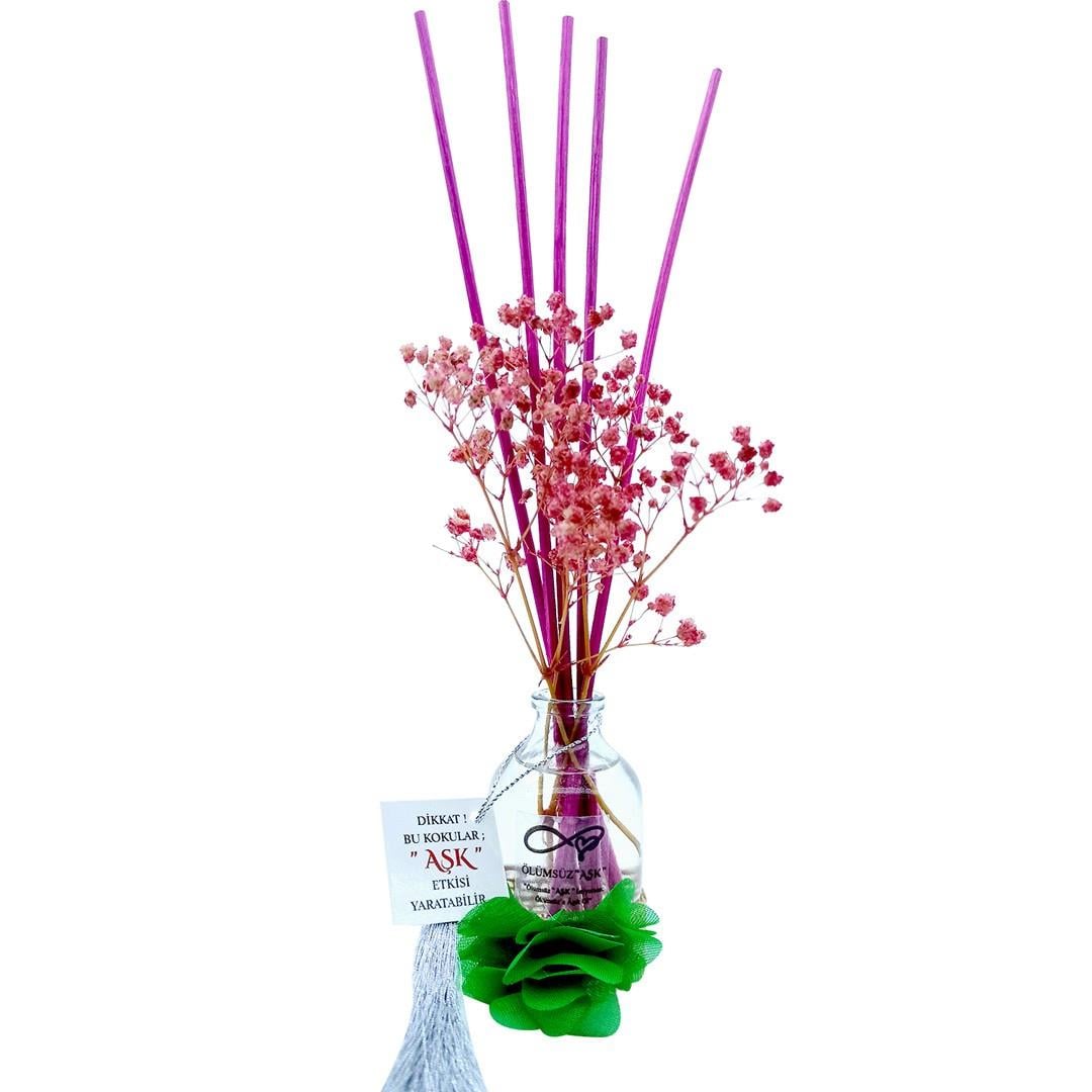 50 ml Silindir Bambu Çubuklu Oda Kokuları Reed Diffuser Oda Parfümü Ortam Kokusu