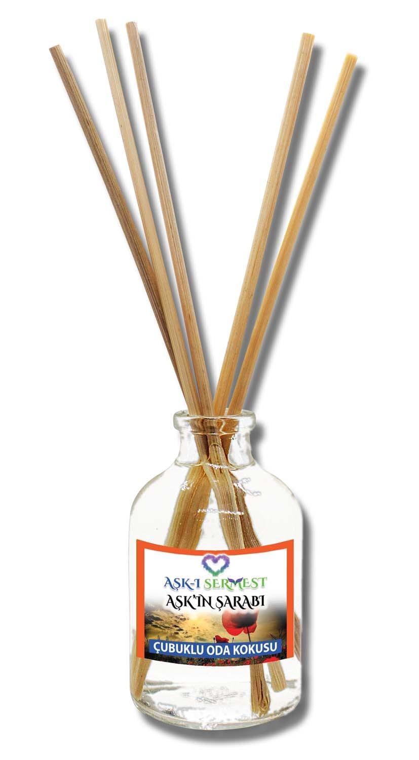 50 ml Silindir Bambu Çubuklu Oda Kokuları Reed Diffuser Oda Parfümü Ortam Kokusu
