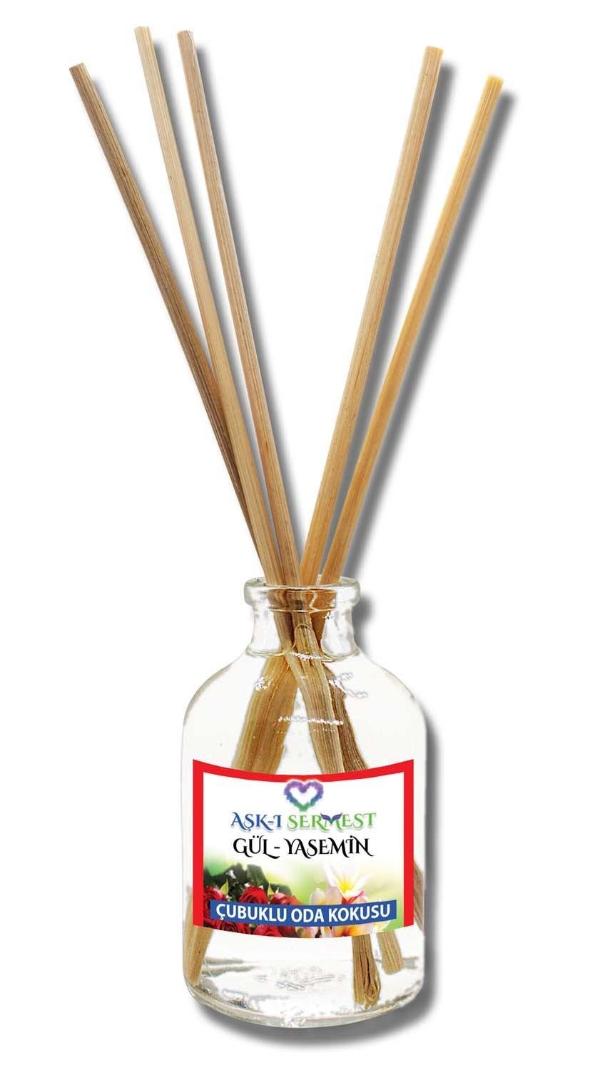 50 ml Silindir Bambu Çubuklu Oda Kokuları Reed Diffuser Oda Parfümü Ortam Kokusu