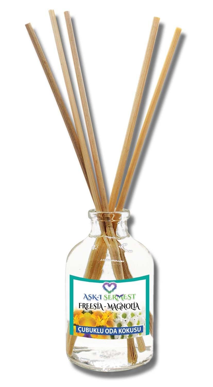 50 ml Silindir Bambu Çubuklu Oda Kokuları Reed Diffuser Oda Parfümü Ortam Kokusu