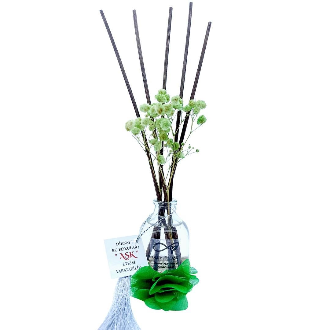 50 ml Silindir Bambu Çubuklu Oda Kokuları Reed Diffuser Oda Parfümü Ortam Kokusu