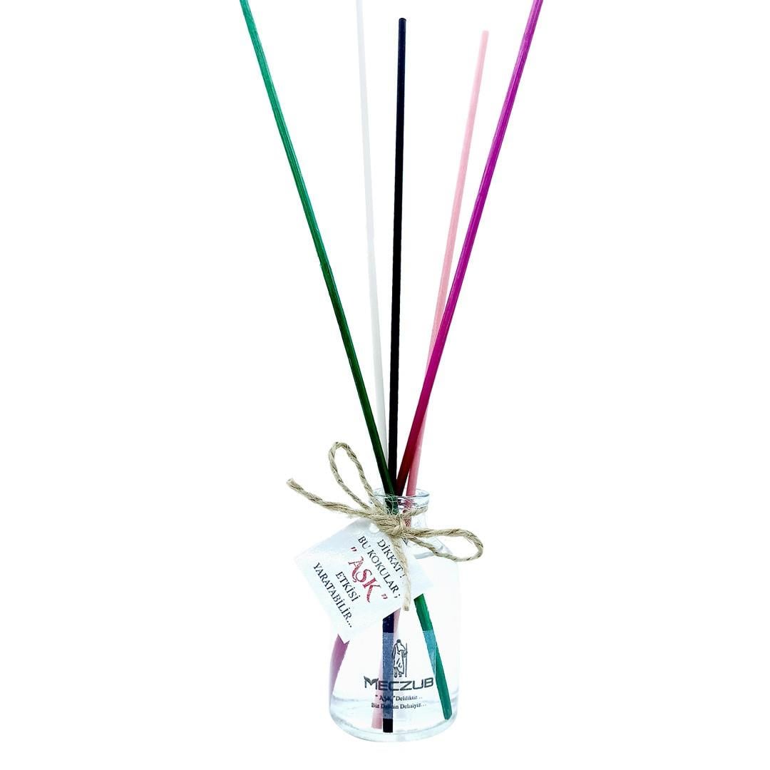 50 ml Silindir Bambu Çubuklu Oda Kokuları Reed Diffuser Oda Parfümü Ortam Kokusu