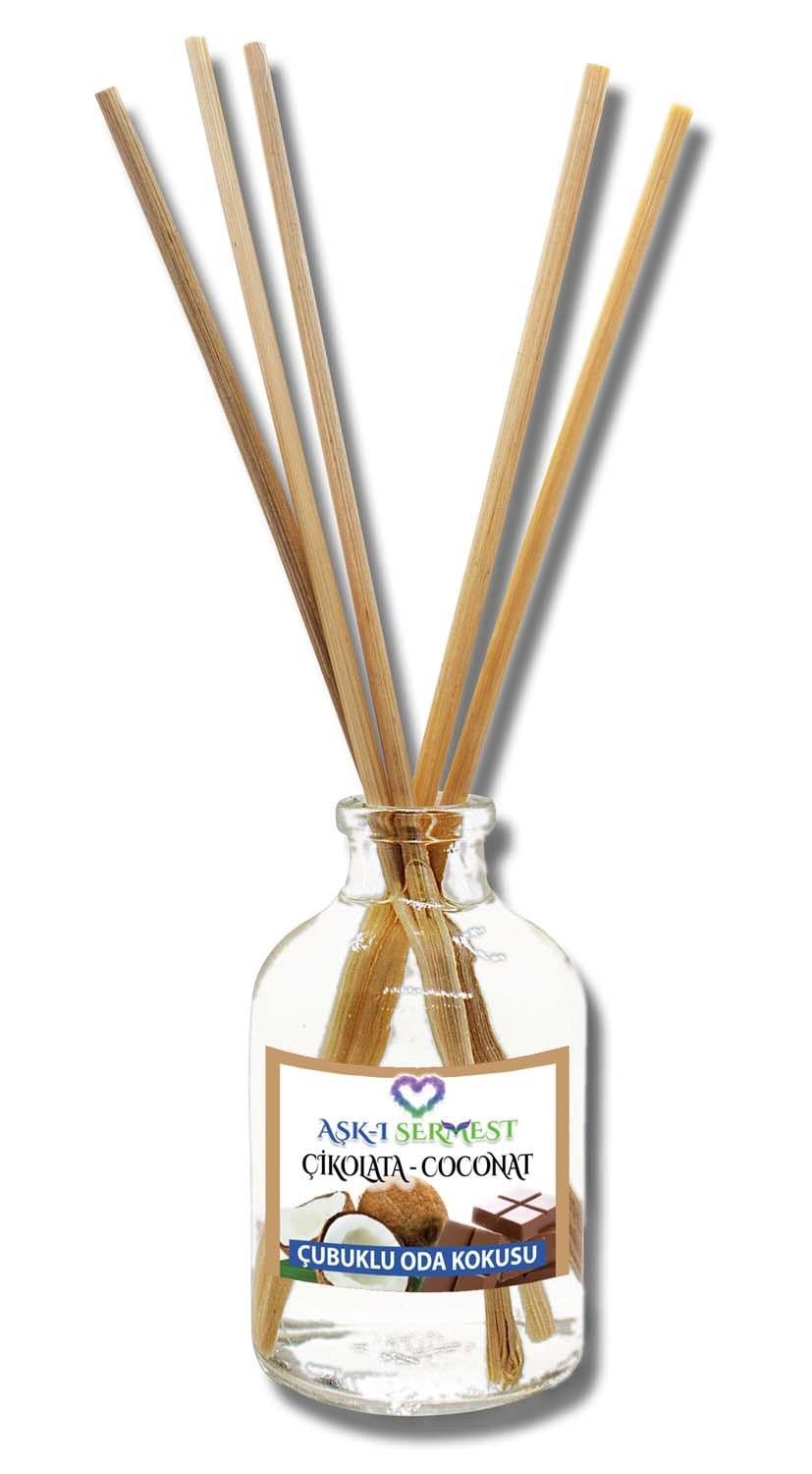 50 ml Silindir Bambu Çubuklu Oda Kokuları Reed Diffuser Oda Parfümü Ortam Kokusu