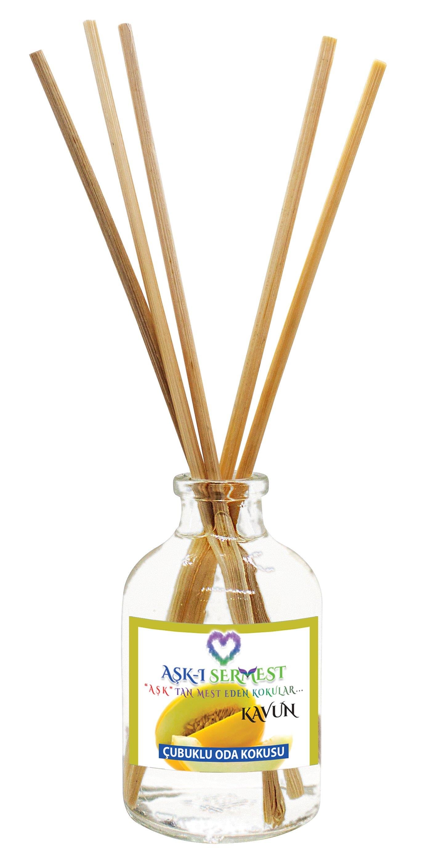 50 ml Silindir Bambu Çubuklu Oda Kokuları Reed Diffuser Oda Parfümü Ortam Kokusu