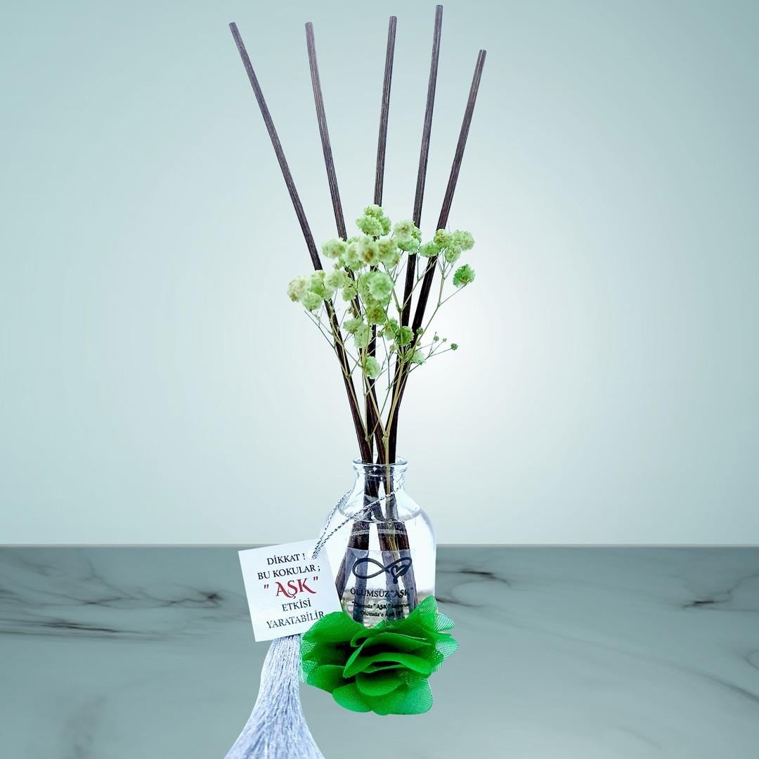 50 ml Silindir Bambu Çubuklu Oda Kokuları Reed Diffuser Oda Parfümü Ortam Kokusu