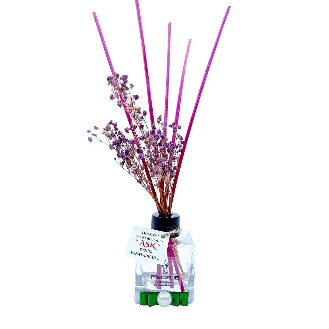60 ml Küp Bambu Çubuklu Oda Kokuları Reed Diffuser Oda Parfümü Ortam Kokusu