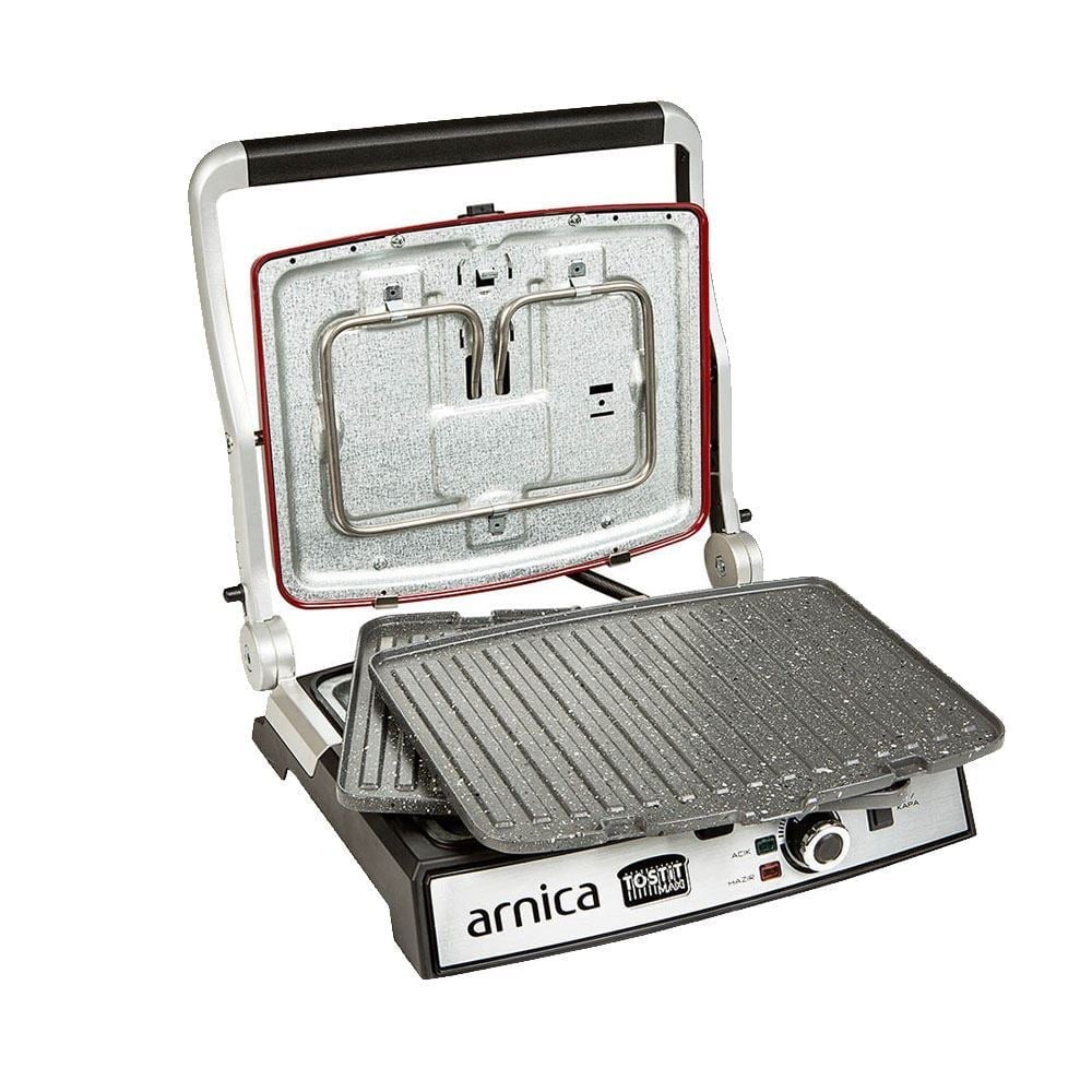 Arnica GH26243 Tostit Maxi Granit Tost Makinesi Kırmızı (Teşhir Ürünü)