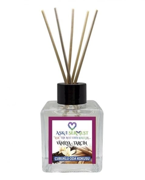 Aşk-ı Sermest Toptan Jaddoree Çiçek Aromalı Bambu Çubuklu Oda Kokusu Reed Diffuser Ortam Kokusu Parfüm,  Küp Şişe,  120 mL, 3 Adet