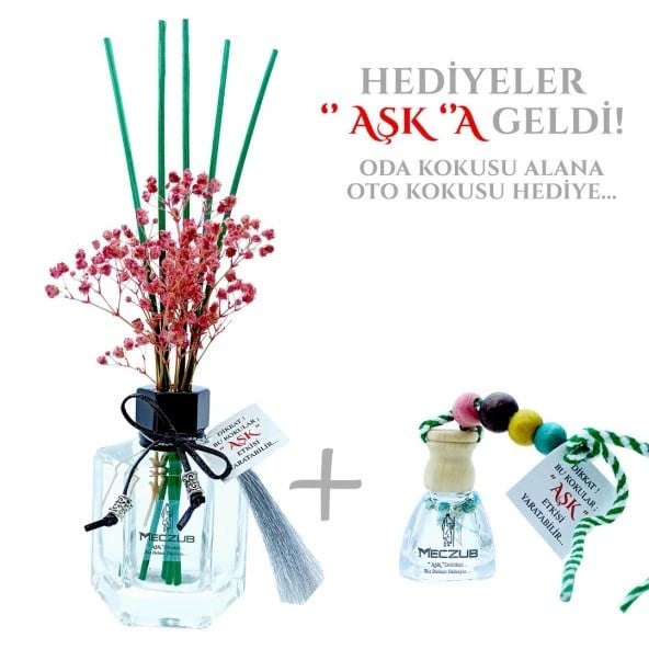 Aşk-ı Sermest Toptan Meczub Çiçek Serisi Çiçek Bahçesi Kokulu 10 x 120 ml Köşeli Şişe Bambu Çubuklu Ortam Kokusu Reed Diffuser Oda Kokusu