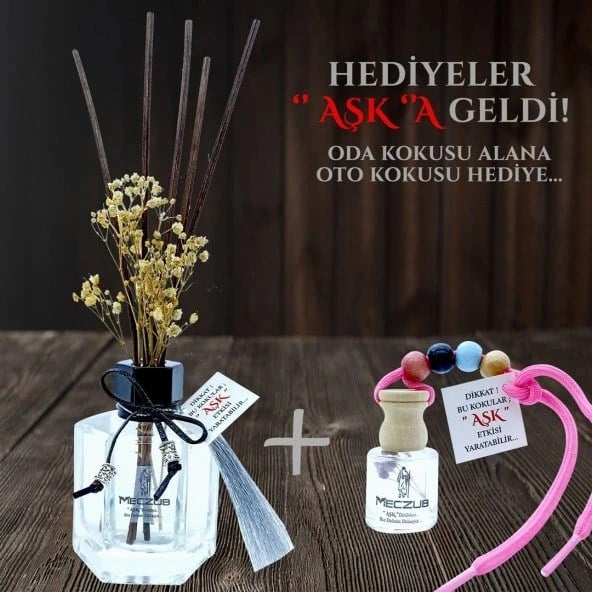 Aşk-ı Sermest Toptan Meczub Mix Serisi Fresia & Magnolia Kokulu 10 x 120 ml Köşeli Şişe Bambu Çubuklu Ortam Kokusu Reed Diffuser Oda Kokusu