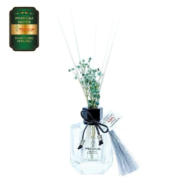 Aşk-ı Sermest Toptan Meczub Parfüm Serisi İnvictuss Kokulu 3 x 120 ml Köşeli Şişe Bambu Çubuklu Ortam Kokusu Reed Diffuser Oda Kokusu