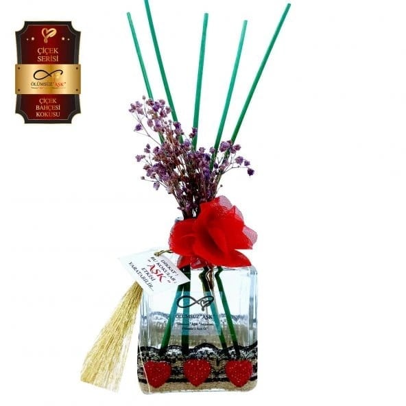 Aşk-ı Sermest Toptan Ölümsüz Aşk Çiçek Serisi Çiçek Bahçesi Kokulu 10 x 200 ml küp Şişe Bambu Çubuklu Ortam Kokusu Reed Diffuser Oda Kokusu