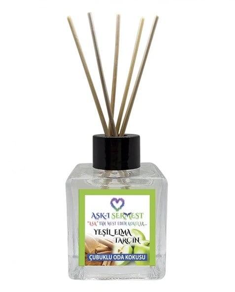 Aşk-ı Sermest Toptan Onee Millionn Çiçek Aromalı Bambu Çubuklu Oda Kokusu Reed Diffuser Ortam Kokusu Parfüm,  Küp Şişe,  120 mL, 3 Ad