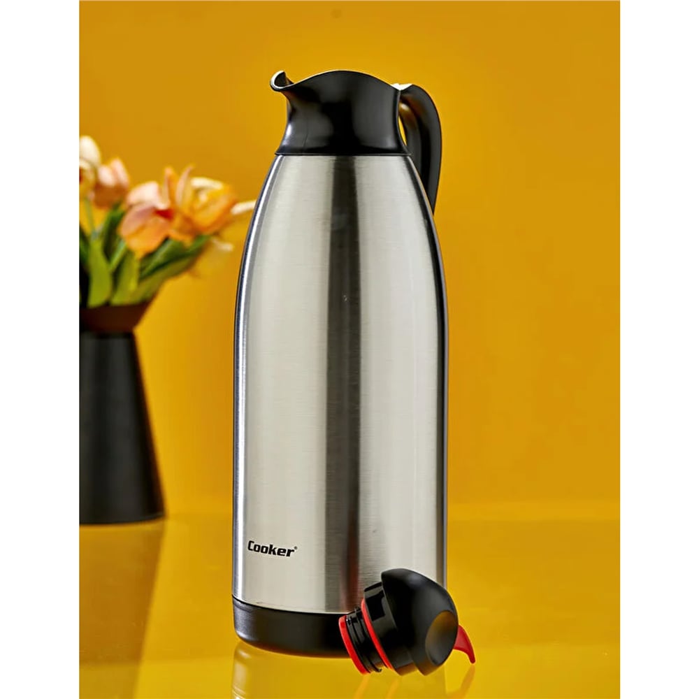 Cooker HeatLock 3 Litre Paslanmaz Çelik Büyük Boy Termos