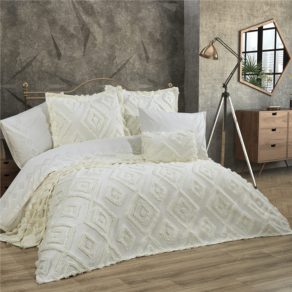 Cotton House Lamark 8 Parça Yatak Örtüsü Seti