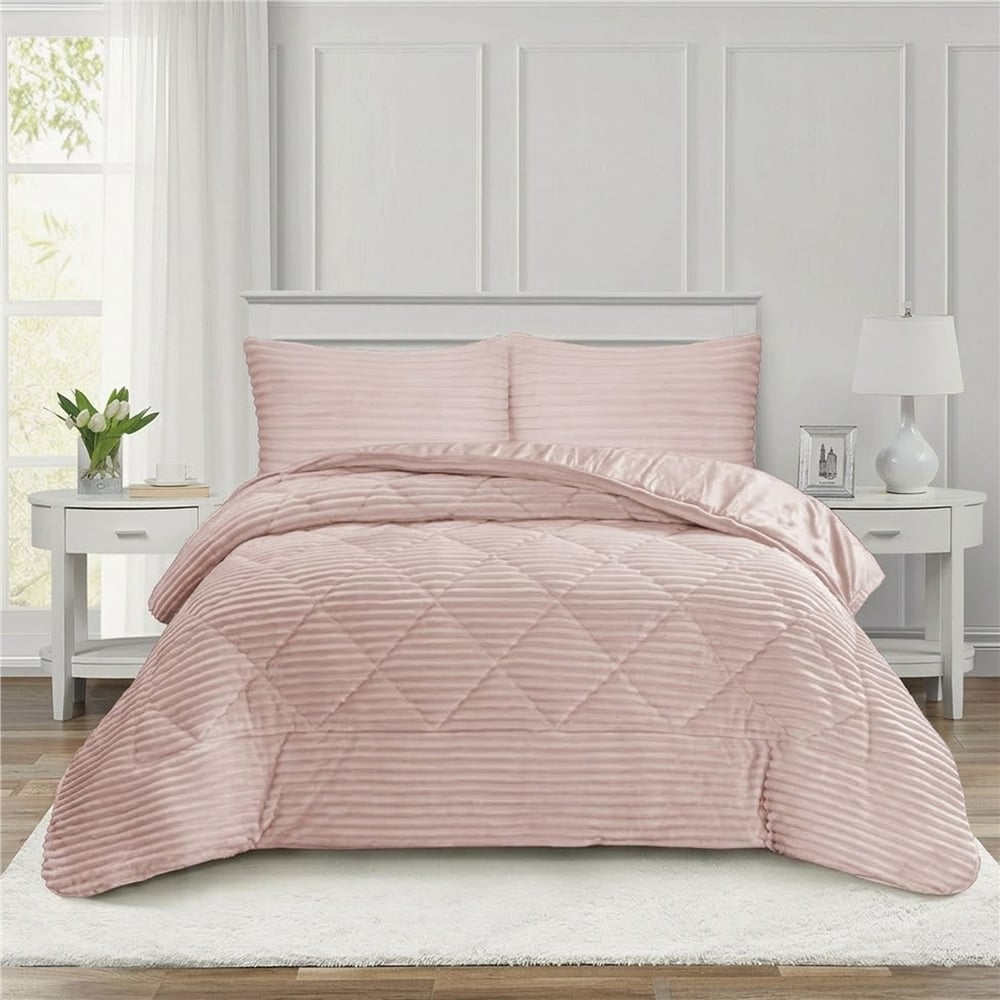 Dainty Home Destina Çift Kişilik Pudra Yatak Örtüsü