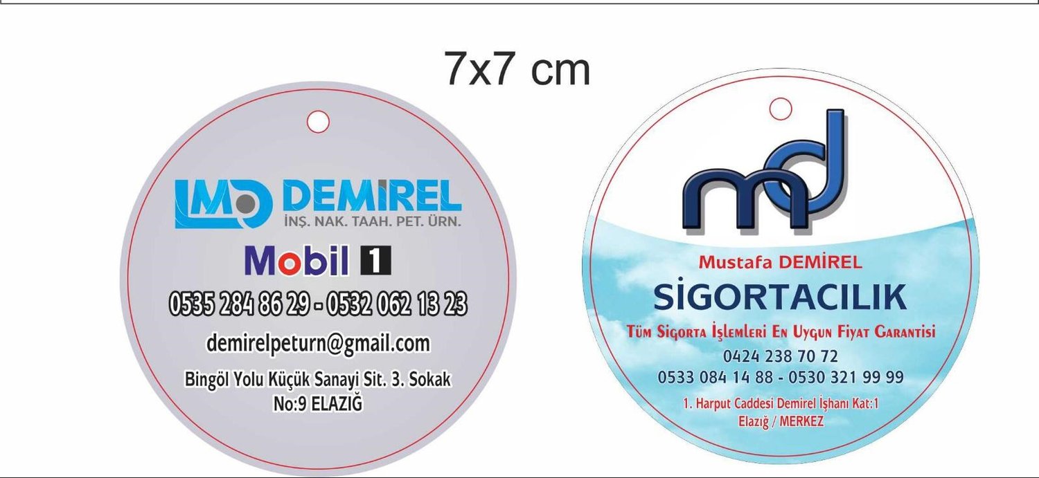 EFSANE SERİSİ PROMOSYON REKLAMLIK HEDİYELİK KARTON OTO ARAÇ ARABA KOKUSU