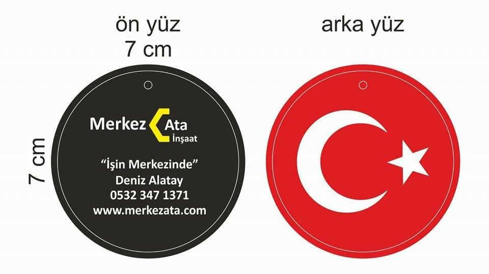 EKO ESANSLI DÜZ KESİMLİ PROMOSYON REKLAMLIK HEDİYELİK KARTON OTO ARAÇ ARABA KOKUSU