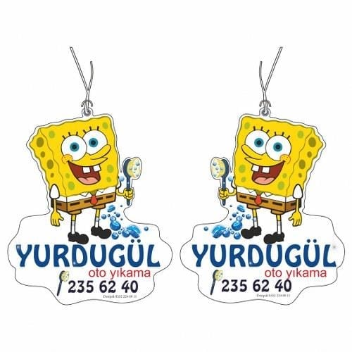EKO ESANSLI DÜZ KESİMLİ PROMOSYON REKLAMLIK HEDİYELİK KARTON OTO ARAÇ ARABA KOKUSU