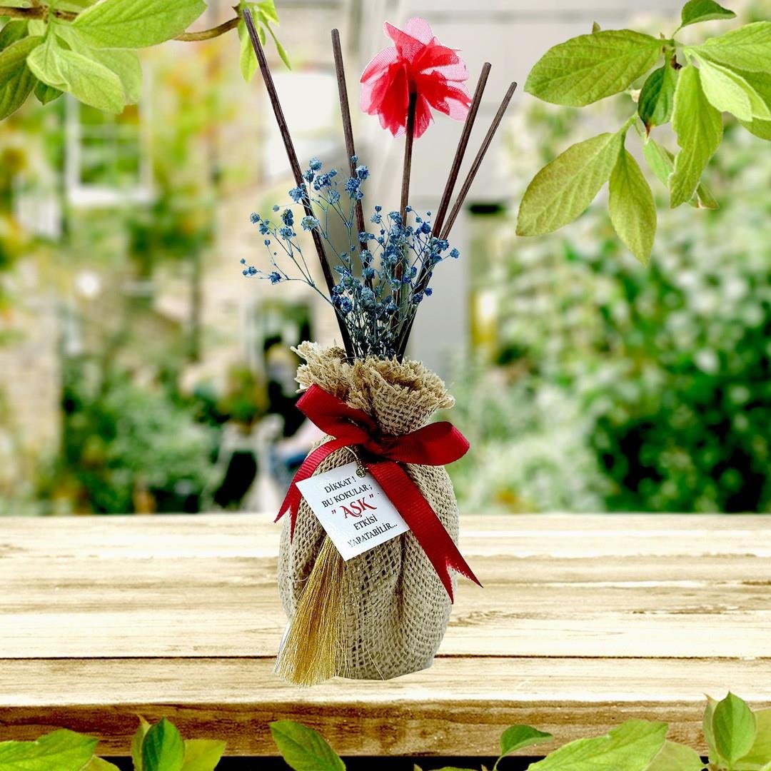 Hasır Seri Bambu Çubuklu Oda Kokuları Reed Diffuser Oda Parfümü Ortam Kokusu