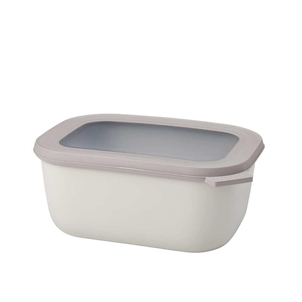 Mepal Multi Bowl Cirqula Dikdörtgen Saklama Kabı 1500 ml Nordic White