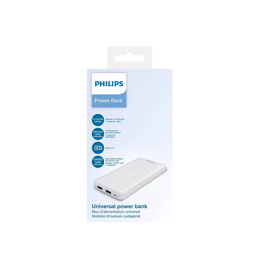 Philips DLP1910NW Beyaz 10000 mAH Powerbank