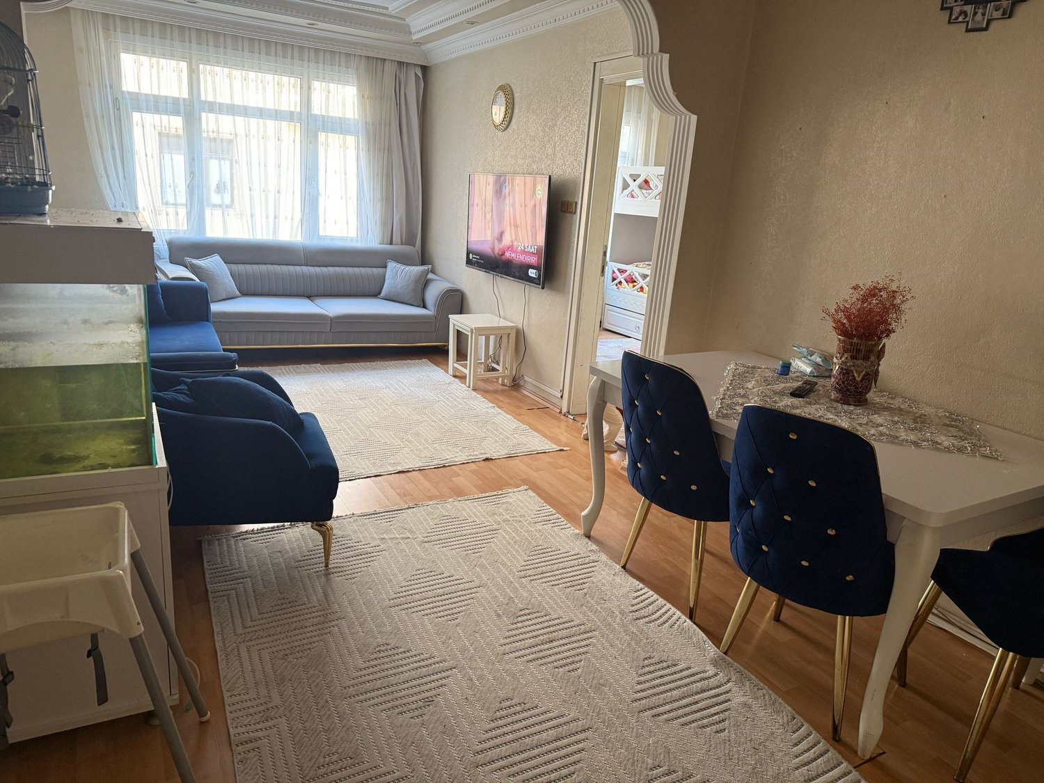 SAHİBİNDEN 95 MT 2+1 LÜX ÇİFT CEPHELİ BOL GÜNEŞLİ KİRALIK DAİRE