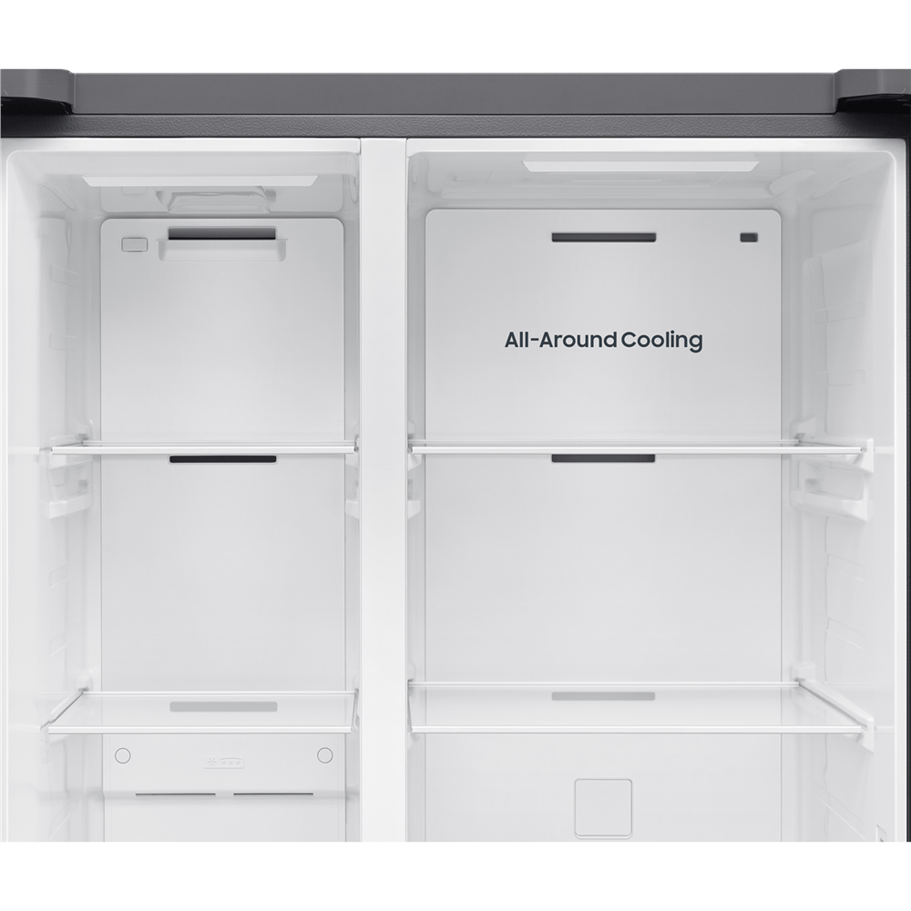 Samsung RS70F65QEFTR NF 656 Lt. E Sınıfı Gardırop Tipi Buzdolabı Siyah