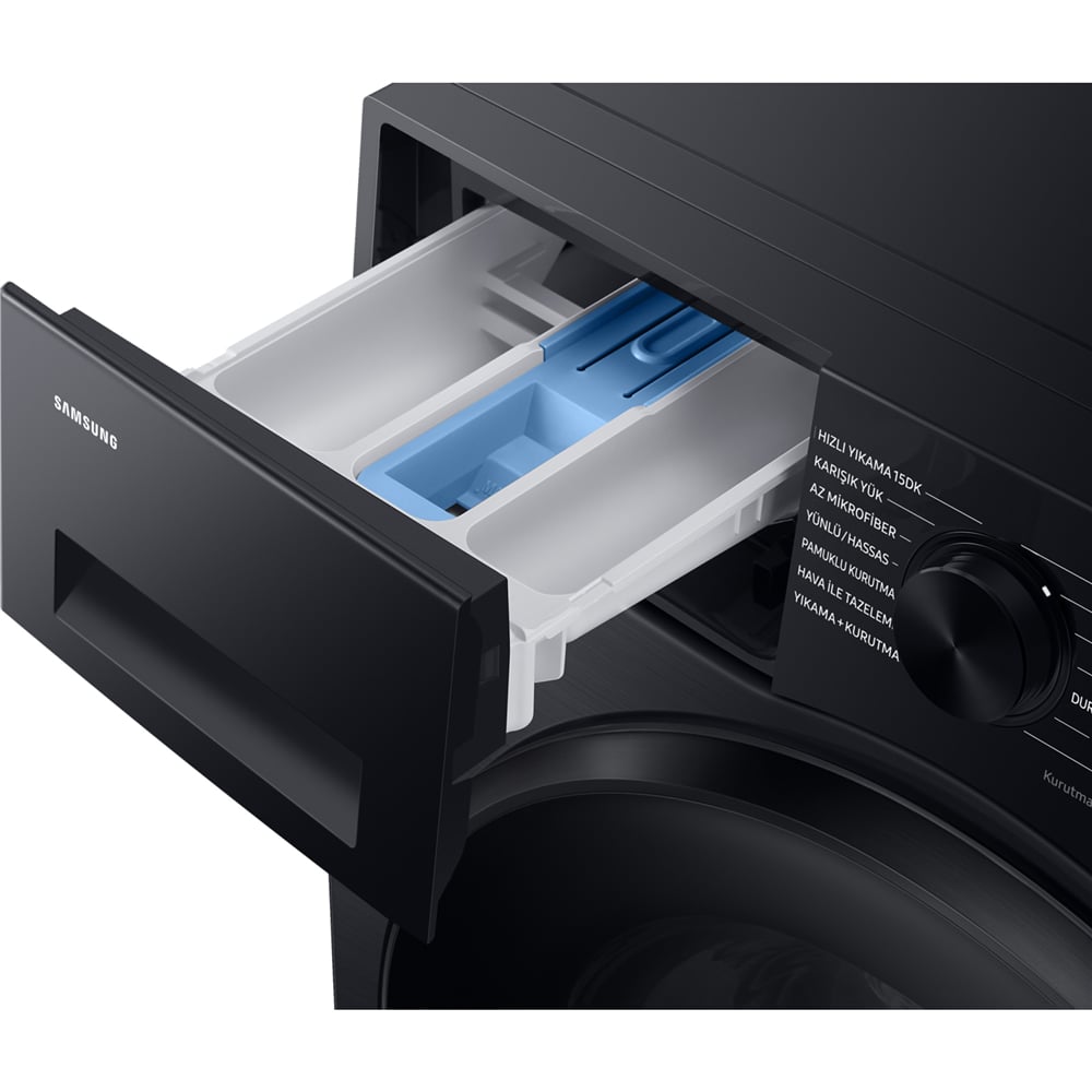 Samsung WD11DG5B15BBAH 11 Kg Yıkama 6 Kg Kurutma 1400 Devir D Sınıf Eco Bubble Kurutmalı Çamaşır Makinesi Siyah