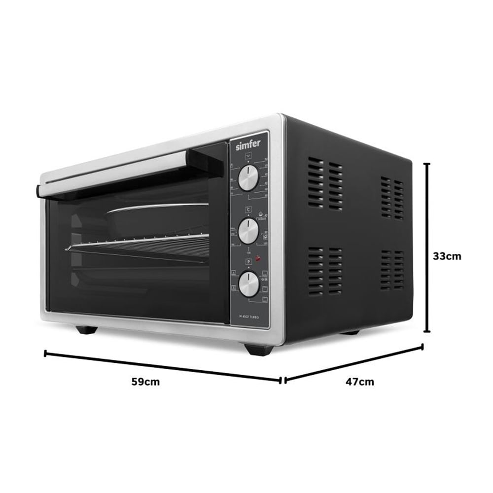 Simfer 4507 45 Lt Turbo Fırın Inox