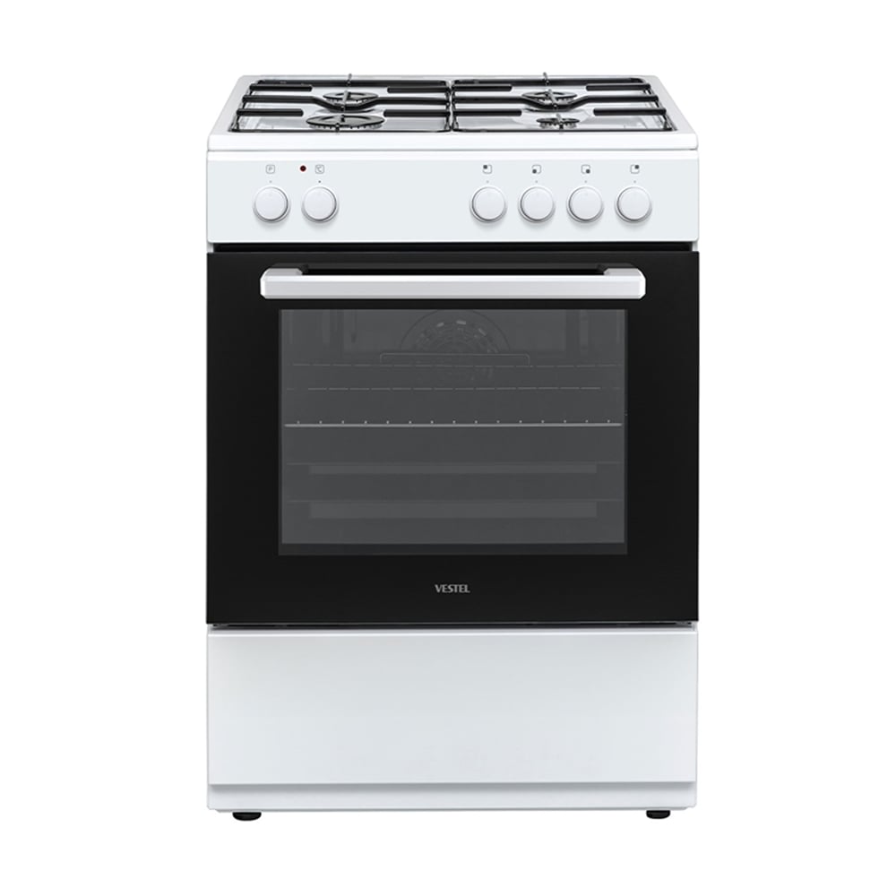 Vestel SF8400 DG 4 Gözlü Elektroturbo Solo Fırın Beyaz