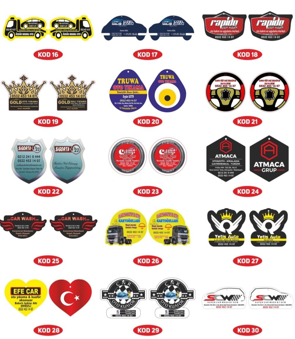 VIP SERİSİ PARFÜM KOKULARI PROMOSYON REKLAMLIK HEDİYELİK KARTON OTO ARAÇ ARABA KOKUSU