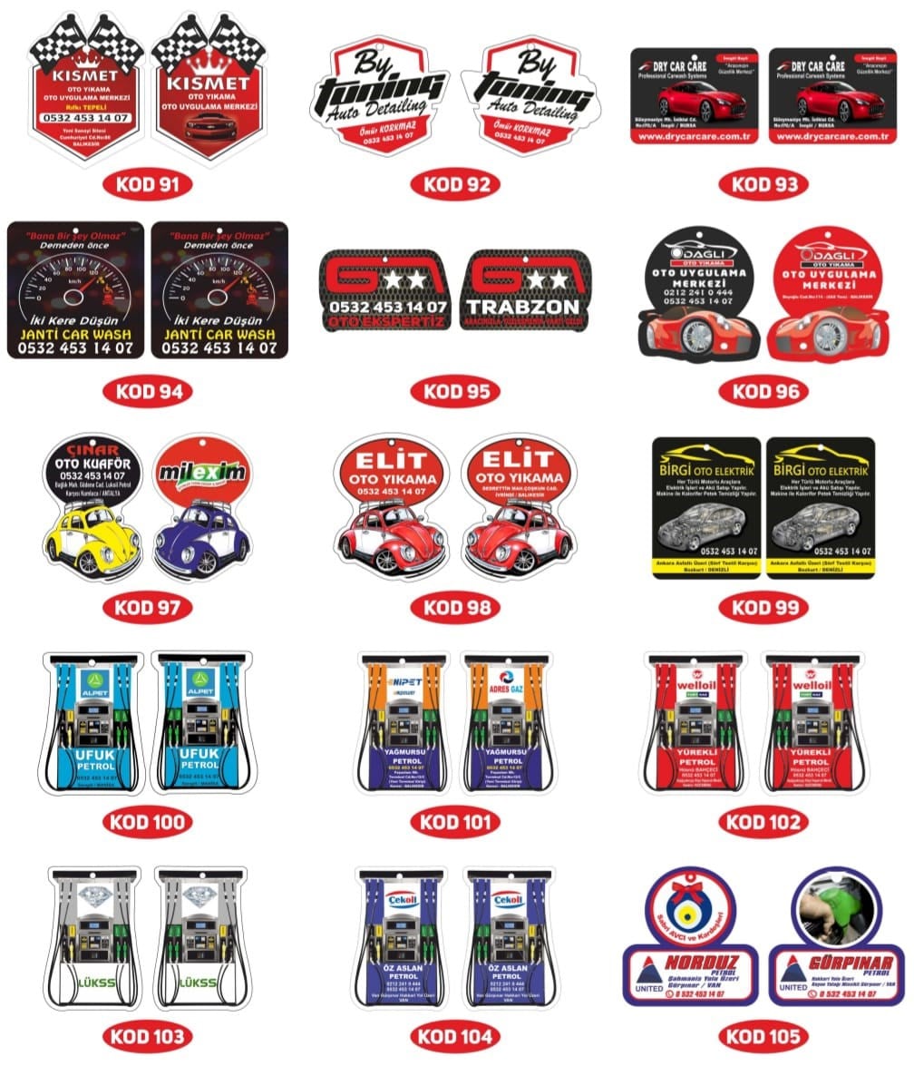 VIP SERİSİ PARFÜM KOKULARI PROMOSYON REKLAMLIK HEDİYELİK KARTON OTO ARAÇ ARABA KOKUSU