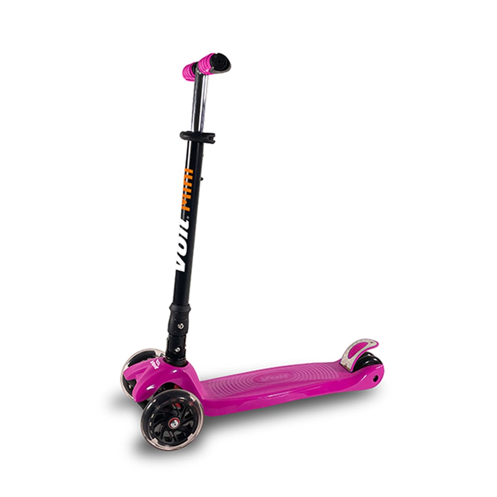 Voit 218C Işıklı Geniş 3 Teker Fuşya Scooter