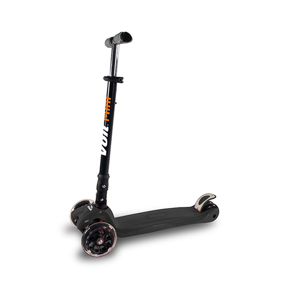 Voit 218C Işıklı Geniş 3 Teker Siyah Scooter