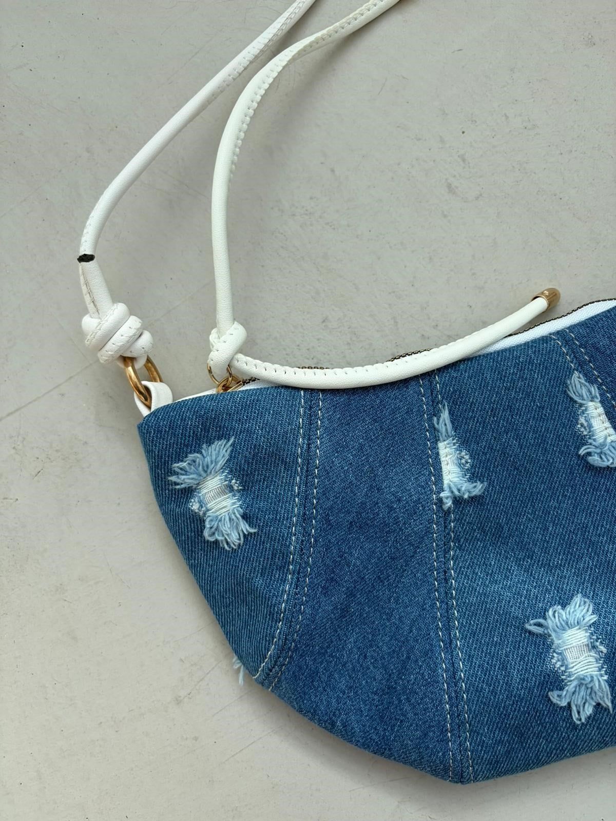 Croissant Çapraz Çanta Koyu Denim