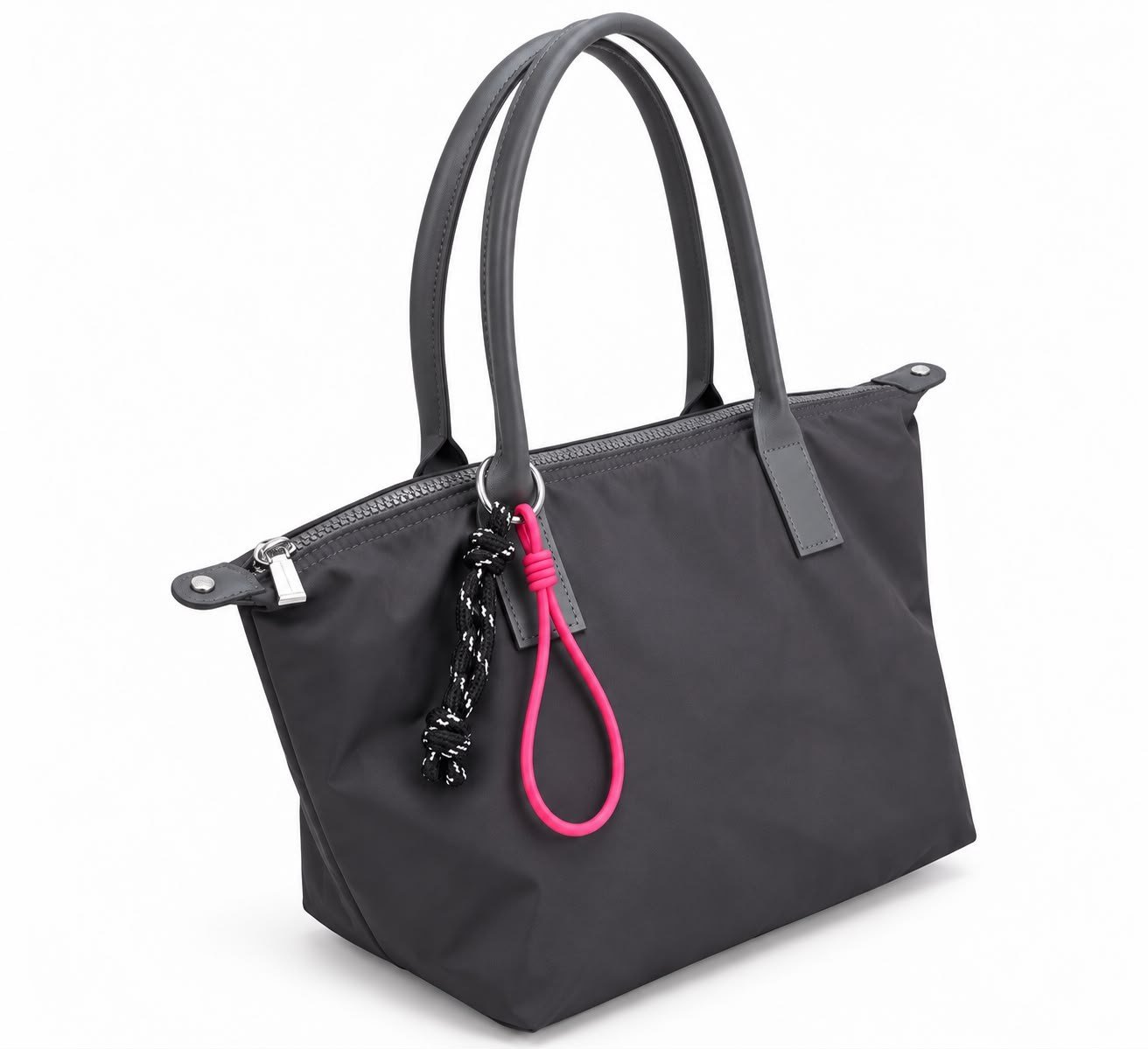 Daily Charm Detaylı Kadın Omuz Çanta Gri