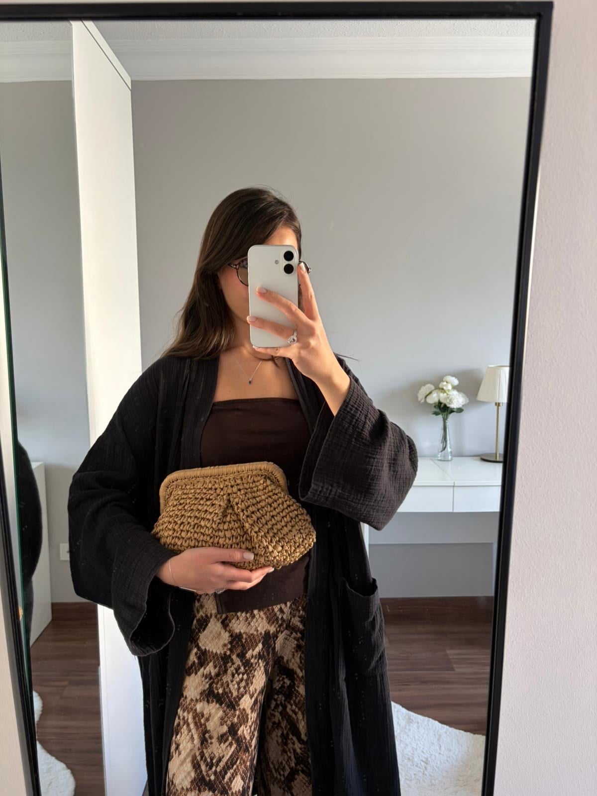 Glow Hasır Çapraz Çanta