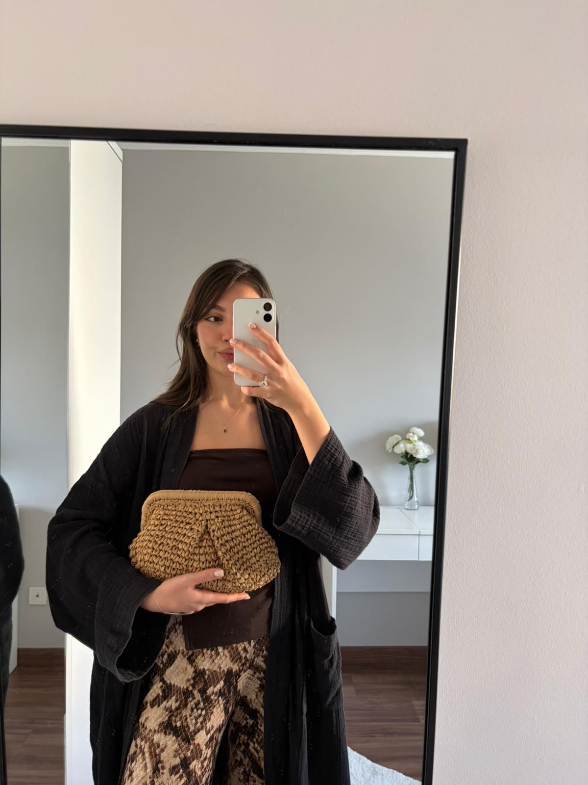 Glow Hasır Çapraz Çanta