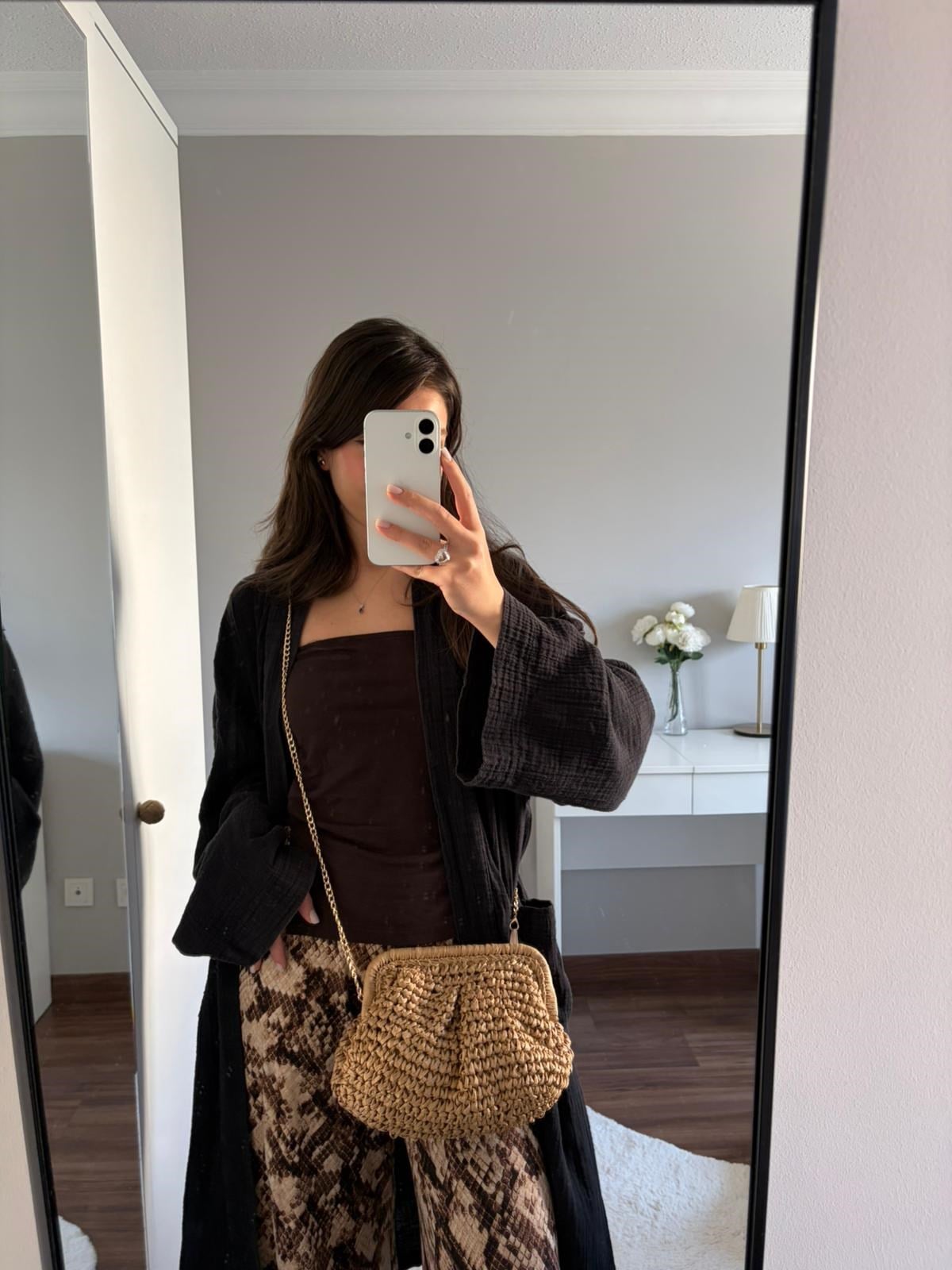 Glow Hasır Çapraz Çanta