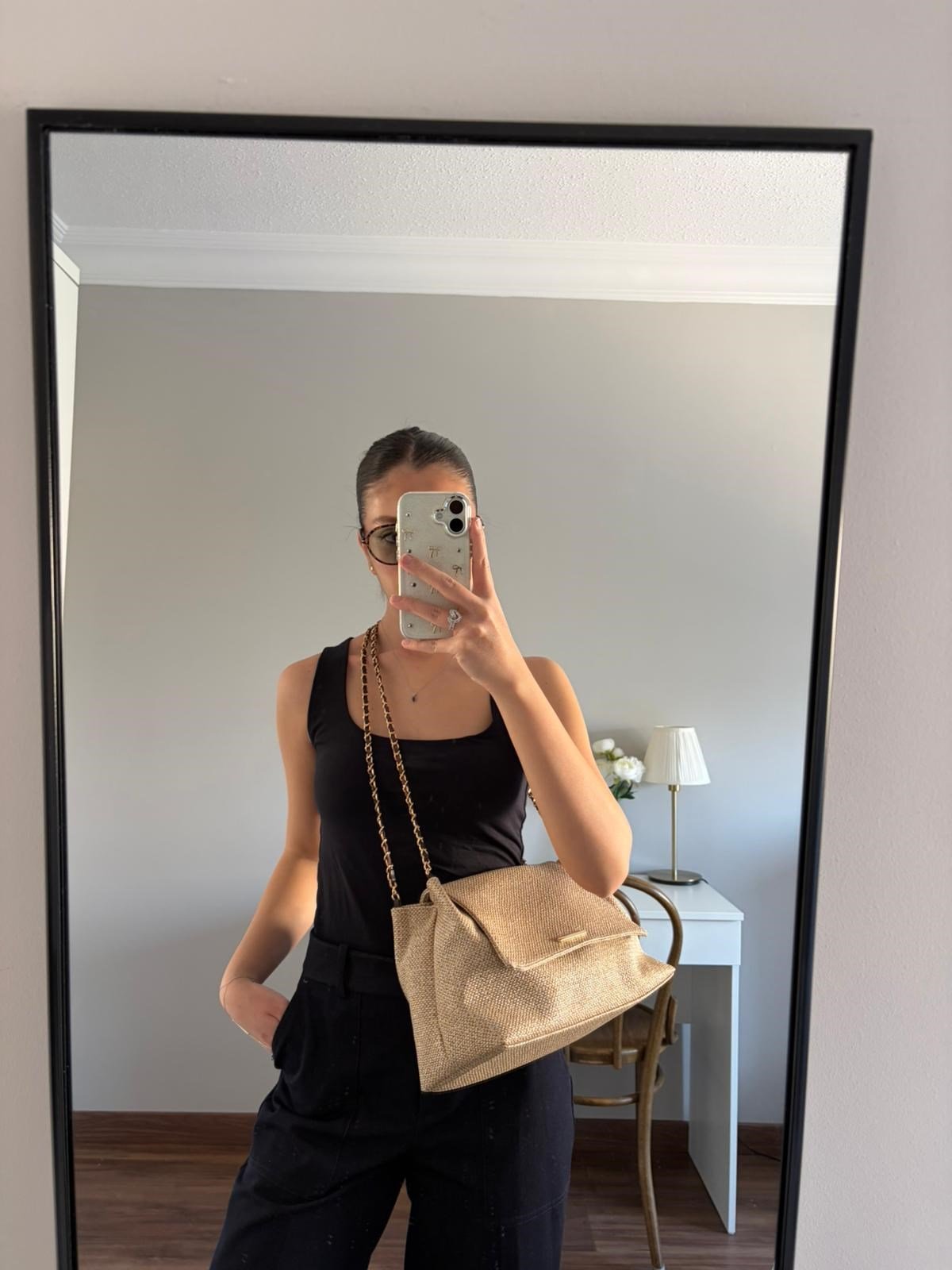 Lorea Zincir Askılı Hasır Görünümlü Kadın Omuz ve Clutch Çanta