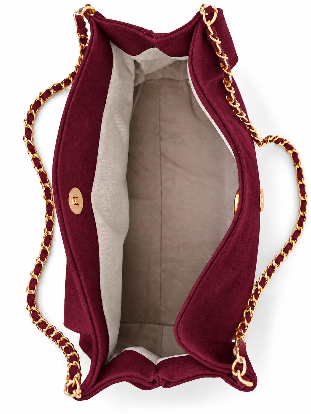 Lorea Zincir Askılı Kadın Omuz ve Clutch Çanta Süet Bordo